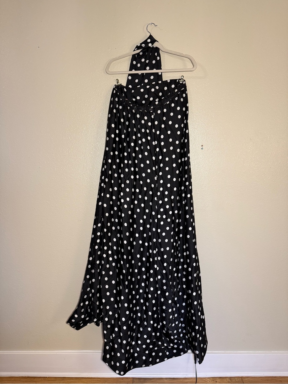 Show Me Your Mumu Tinsley Tube Dress- Black & White Polka Dot Strapless Maxi - Picture 5 of 8